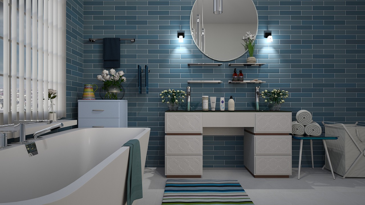 bathroom-blue-tile-3563272 bathroom, blue, tile-3563272.jpg